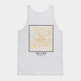 BEIJING CHINA CITY STREET MAP ART Tank Top